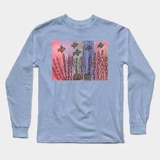 Fish in Colorful Light Long Sleeve T-Shirt